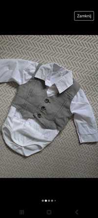 Body i spodnie elegancki zestaw dla chłopca r.68
