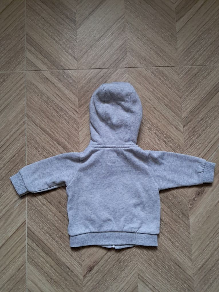Ciepła rozpinana bluza z kapturem 62 cm Cool Club