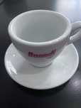 Chavena meia de leite com pires