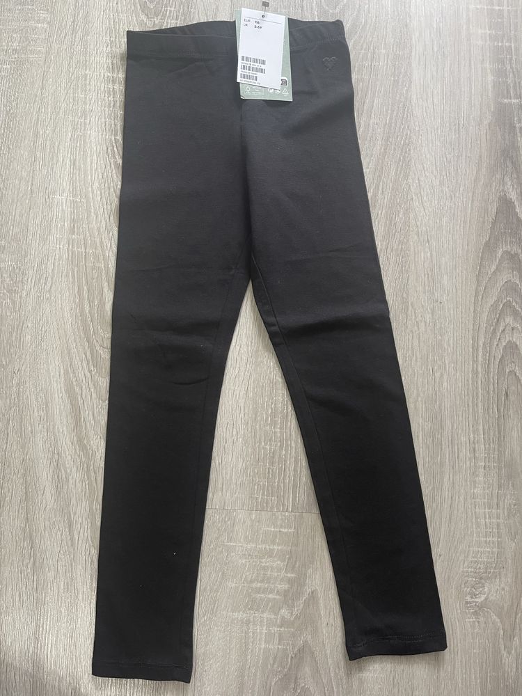 Nowe czarne legginsy h&m 116