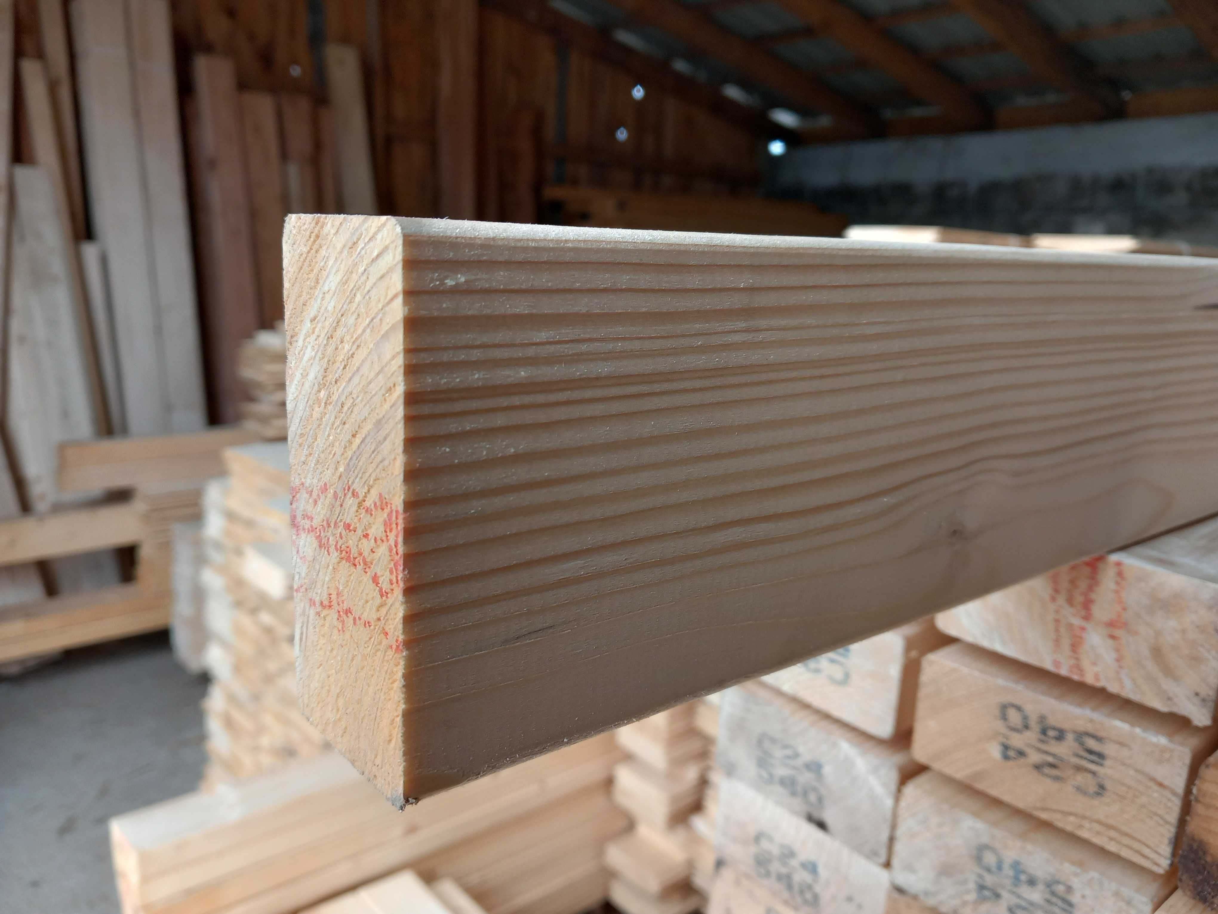 Kantówka strugana sucha świerk 45x95mm drewno konstrukcyjne C24