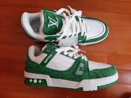 Ténis LV trainers verde e branco