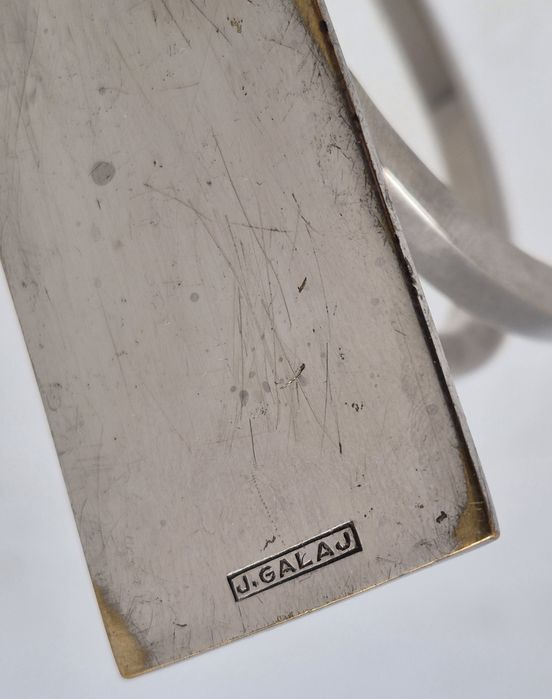 Przedwojenny Polski Serwetnik Listownik Art Deco J.Gałaj