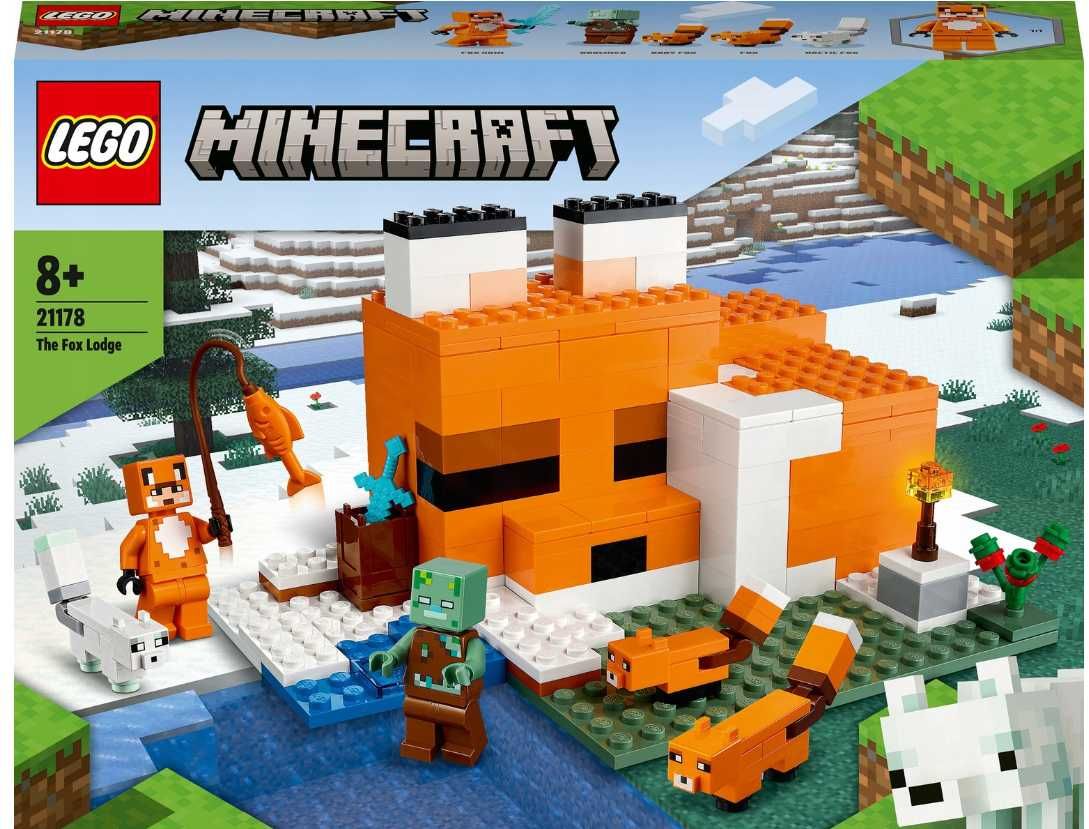 NOWE KLOCKI LEGO Minecraft Siedlisko Lisów (Wyprzedaż -20%)