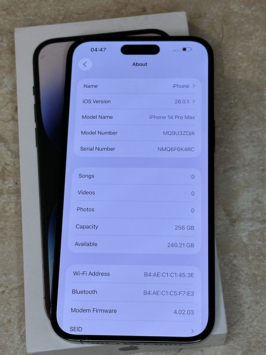 iPhone 14 Pro Max 256 gb фіз сім