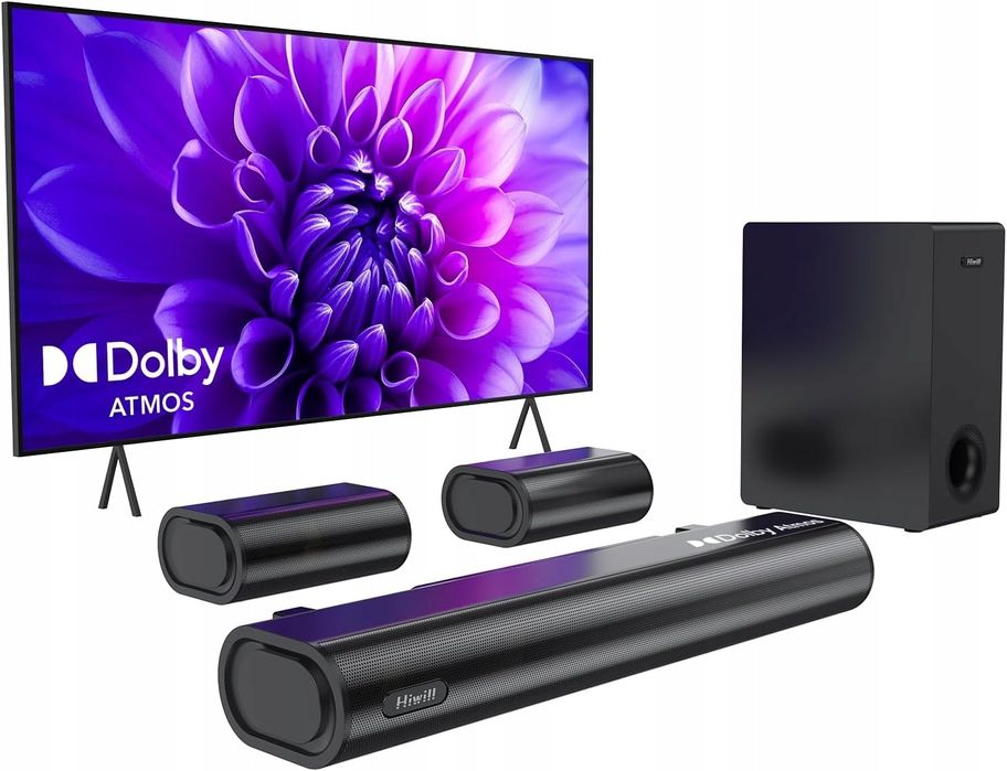 Hiwill Soundbar 5.1 Dolby Atmos, HiElite A51, Sound System