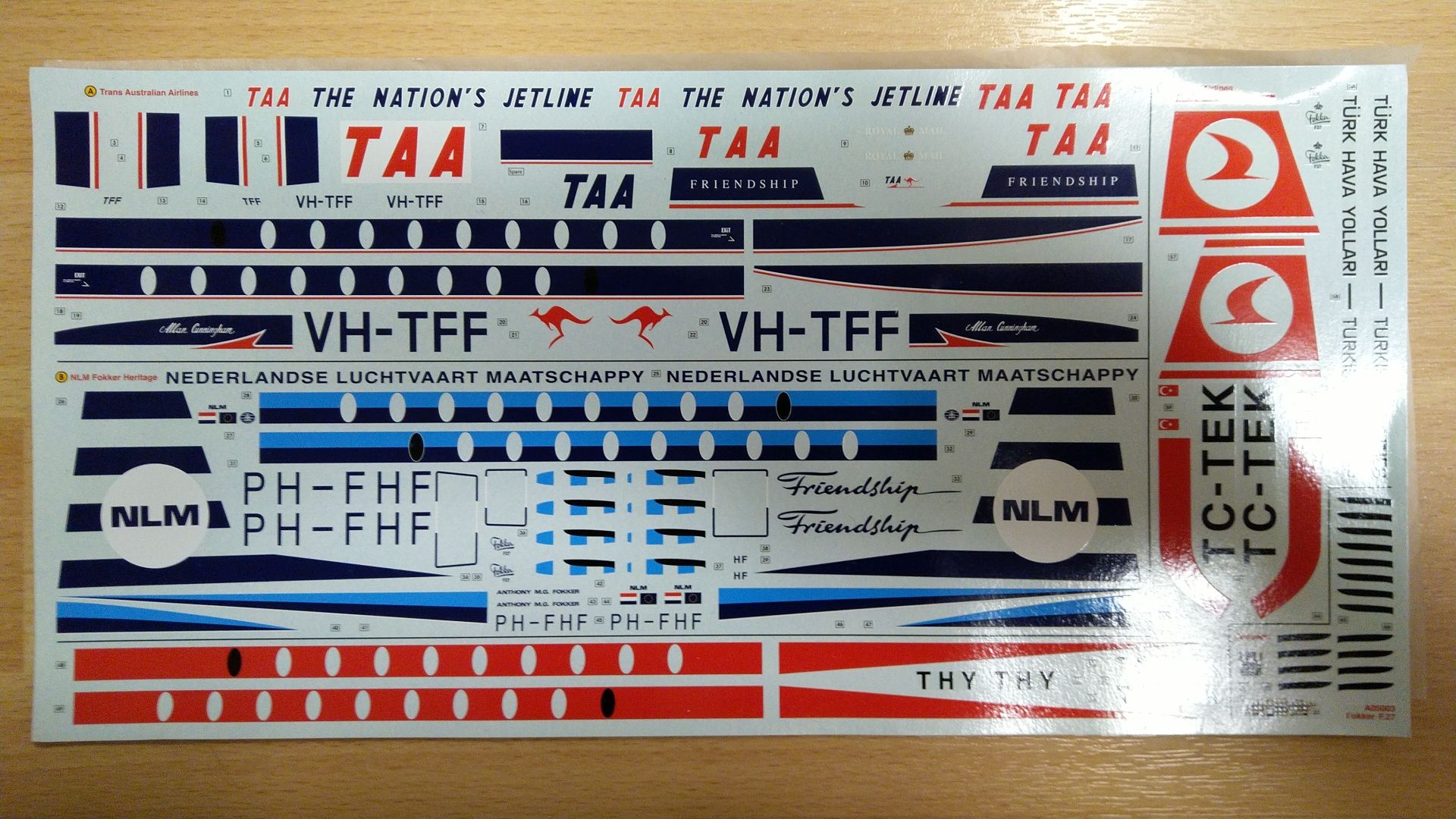 Сборная модель самолёта Fokker Friendship (Airfix) Масштаб 1:72