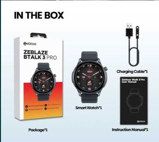 Smartwatch Zeblaze Btalk 3 Pro Amoled Rozmowy Polskie Menu