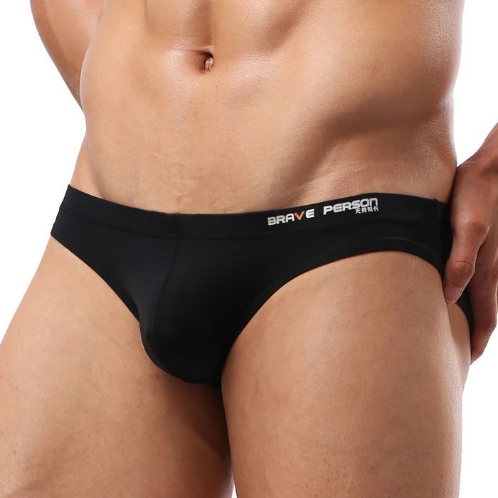 Eleganckie Męskie Kąpielówki Slipy Brave Person - M