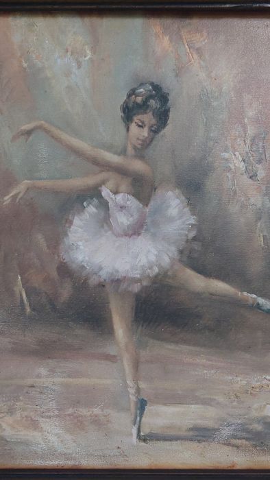 Quandro bailarinas com moldura