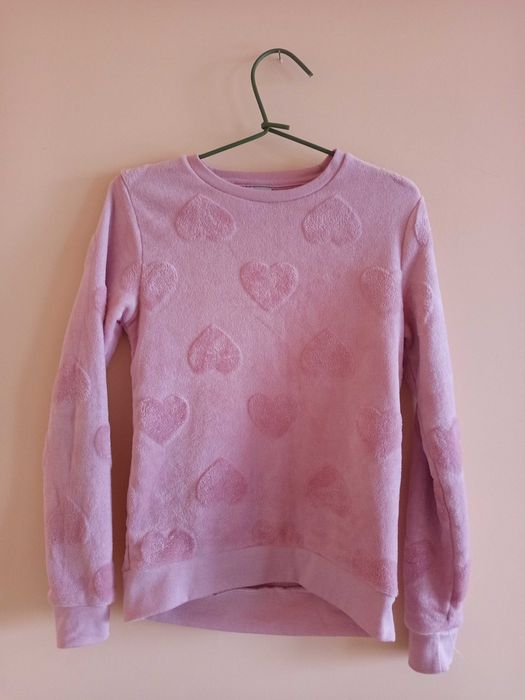 Bluza różowa w serduszka