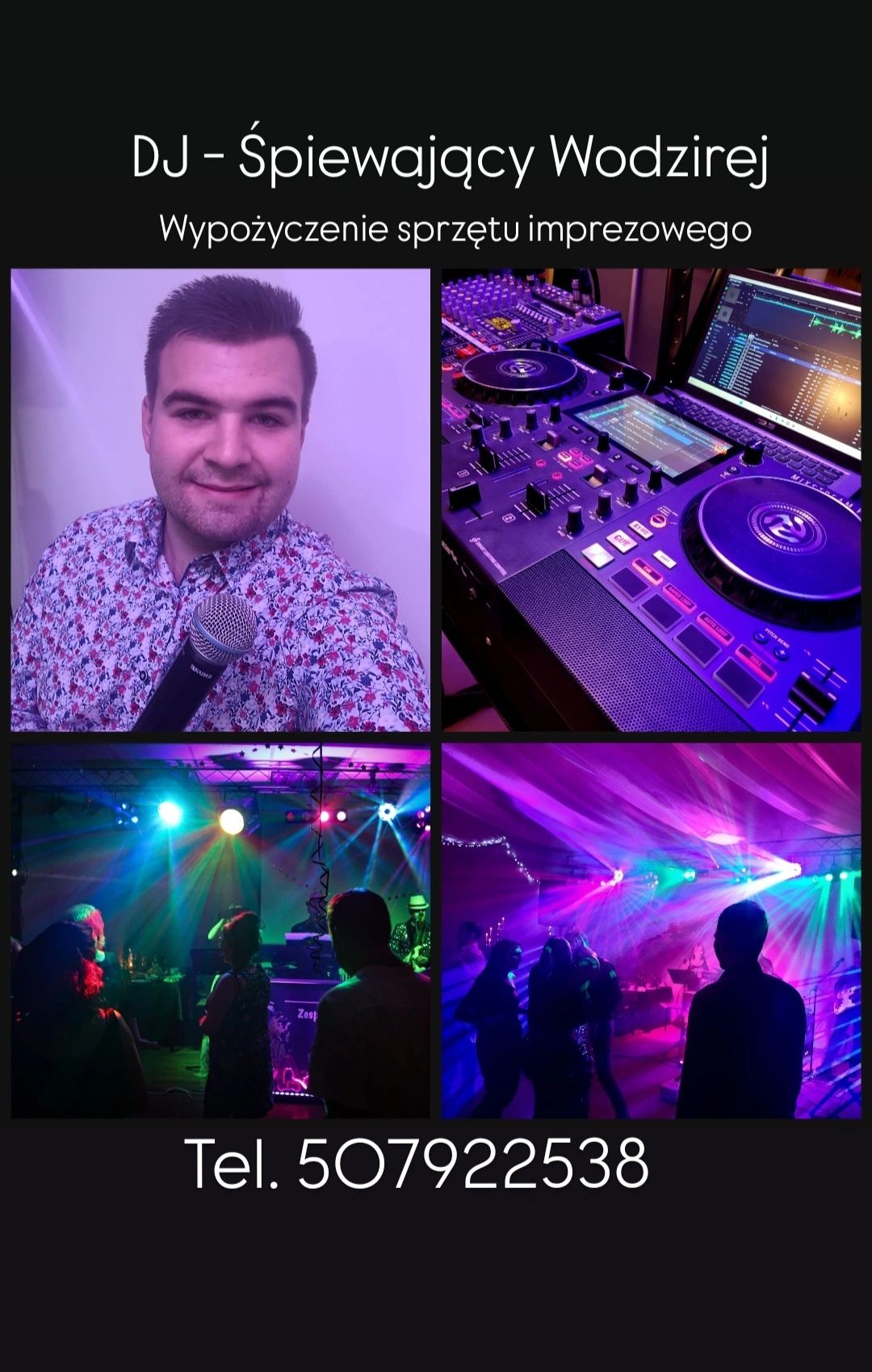 Dj -Wodzirej prezenter muzyczny wesela urodziny jubilieusze imprezy