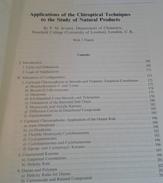 Applications of the chiroptical techniques Scopes