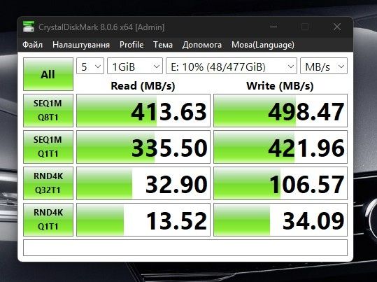 Зовнішній SSD Micron 1100 512Gb | Type-C | SATA3 | UGreen