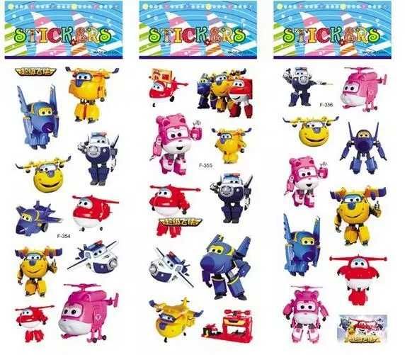 Autocolantes/stickers Super Wings criança - artigo novo