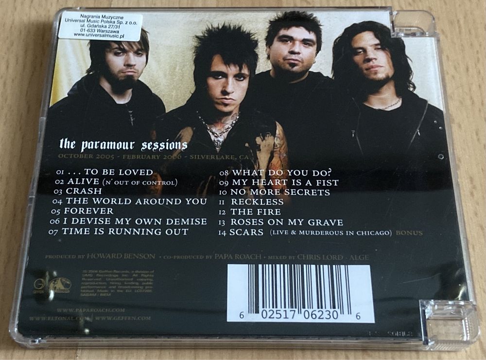 Płyta CD Papa Roach The Paramour Sessions