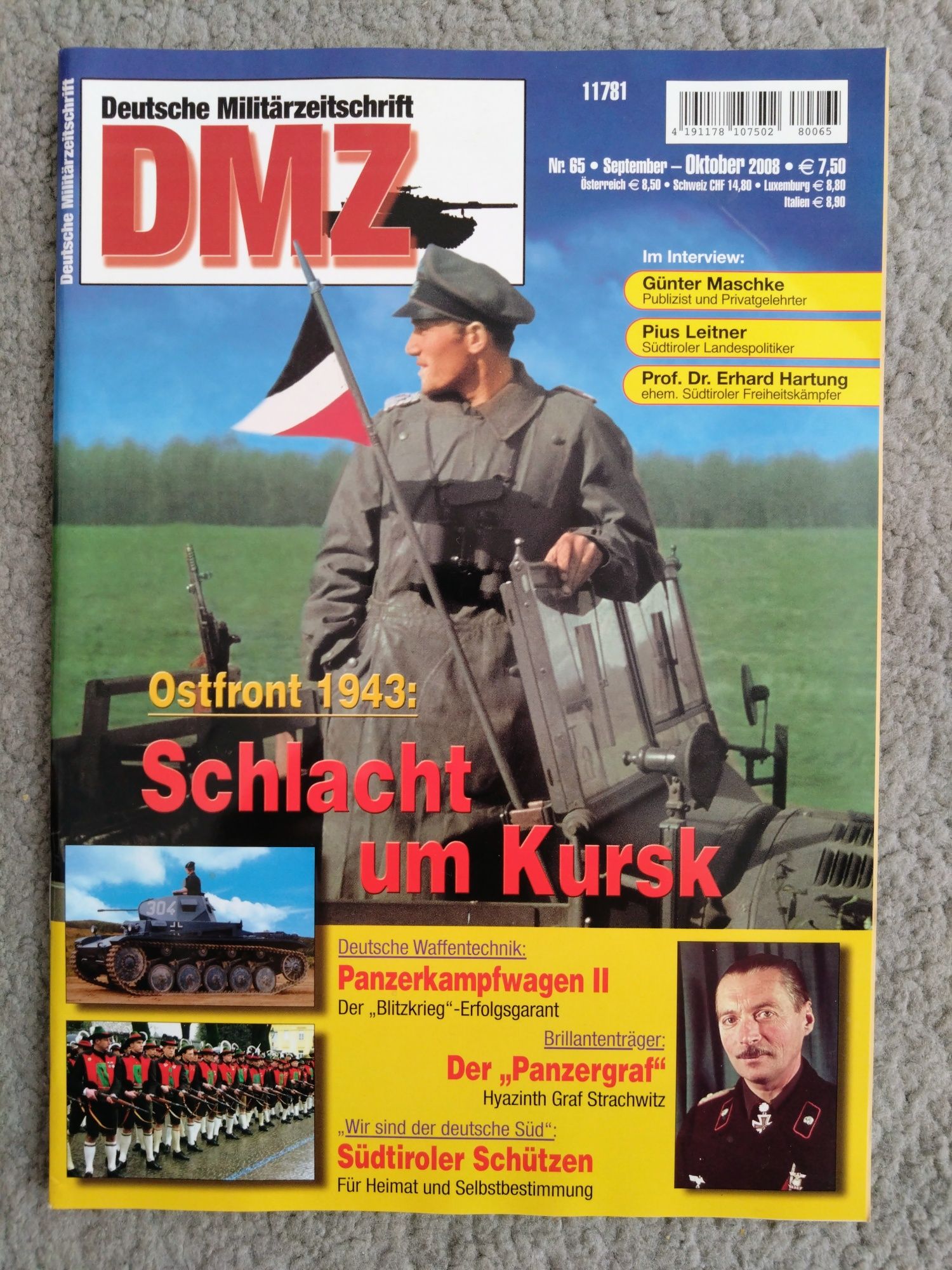 DMZ Deutsche Militarzeitschrift - 2008 rok 4 sztuki.