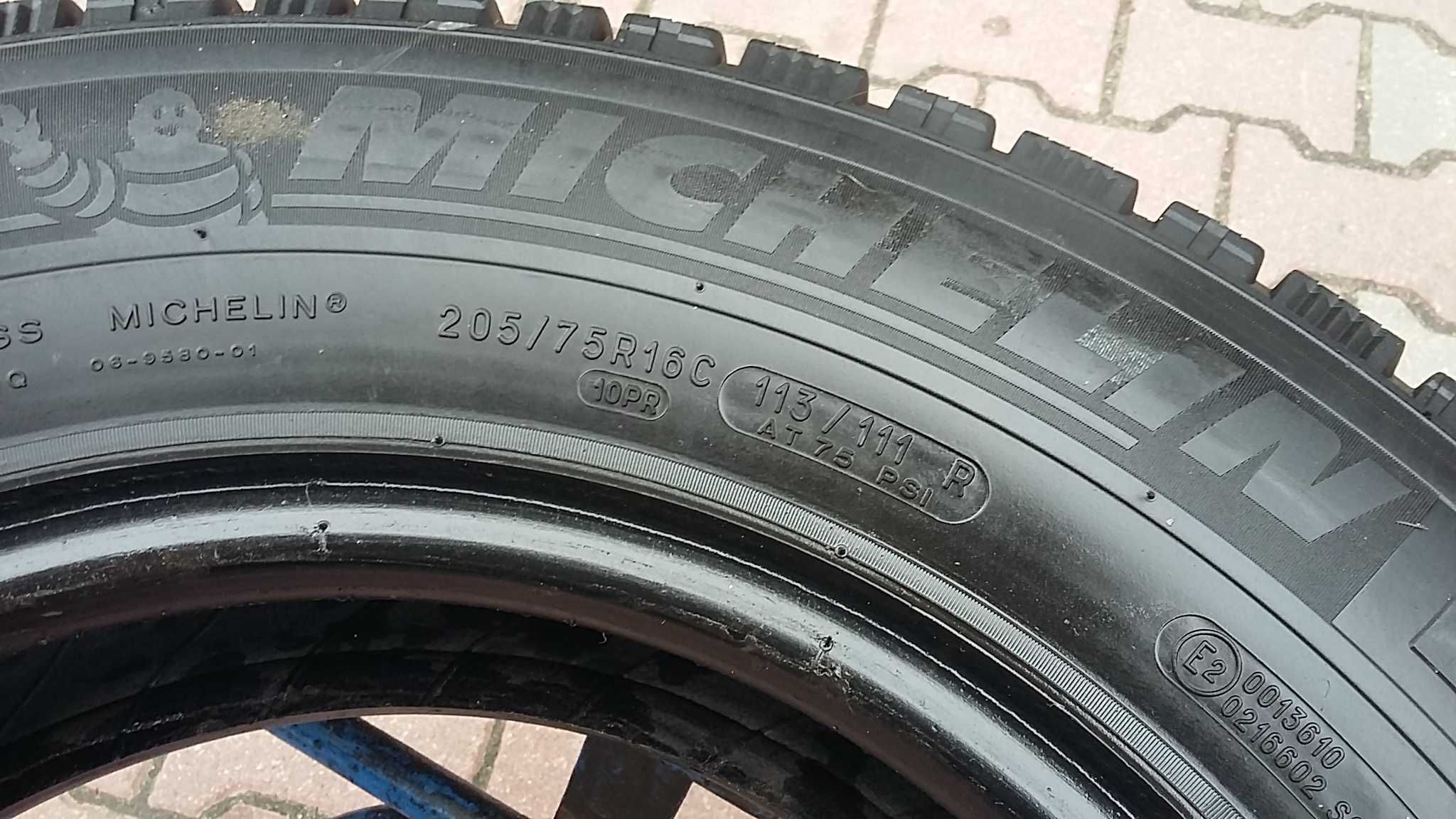 opony dostawcze 205/75R16C Michelin 2019r lato