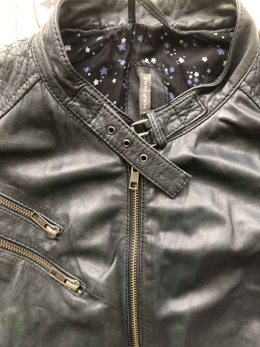 Кожаная куртка naf naf размер 42