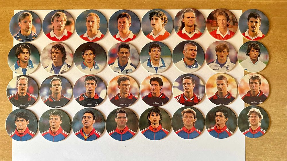 Panini Caps Snickers Euro 96 England [cała kolekcja 96 kapsli] oferta2