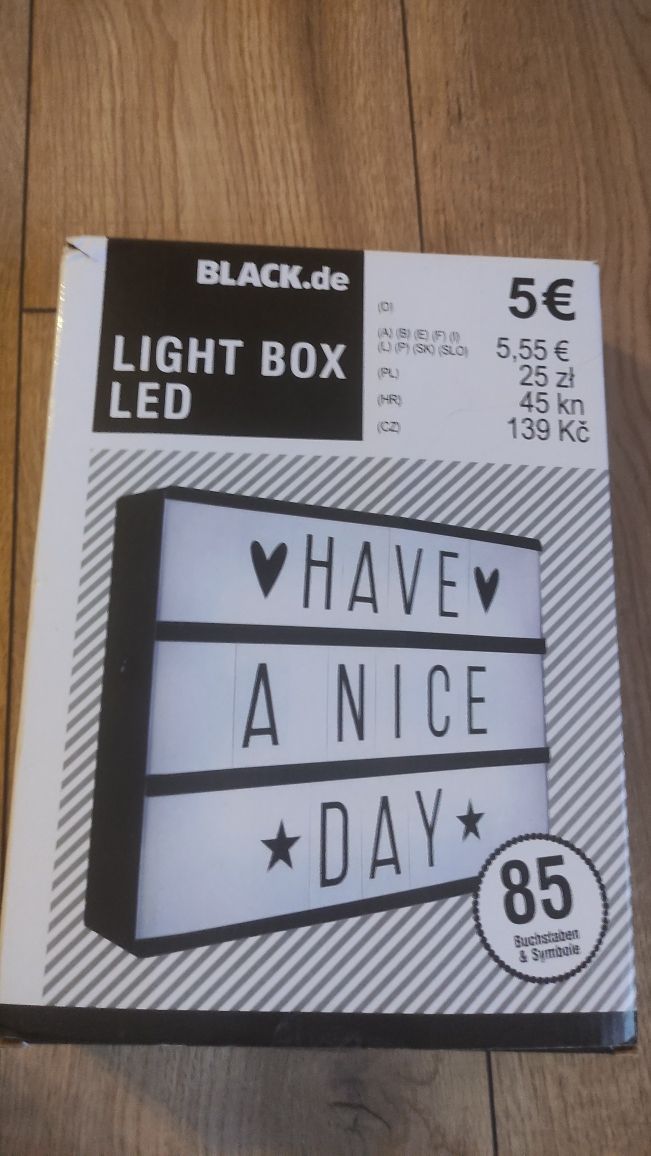 LIGHT BOX LED - tablica LED podświetlena