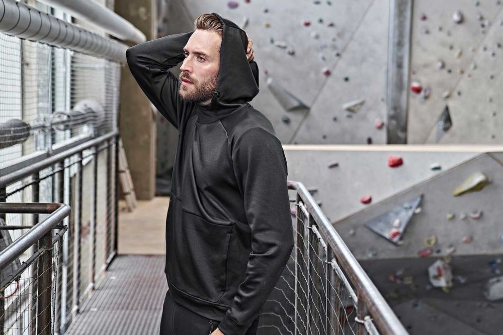 Худи, спортивная толстовка Tee Jays 5600 Black+110 Flexfit cargo ways