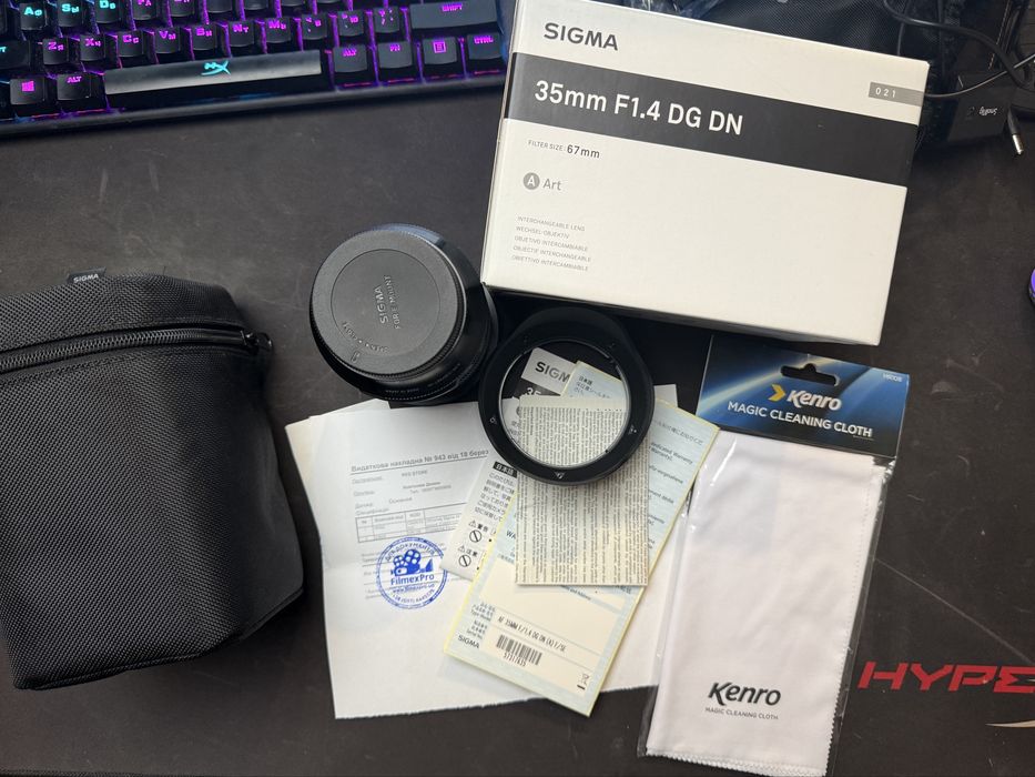 Обʼєктив Sigma 35mm f/1.4 DG DN Art (для Sony) Стан 10/10