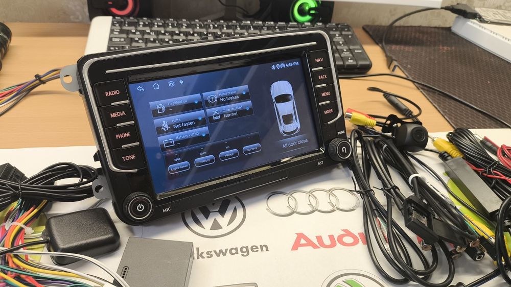 ‼️+Камера‼️Магнітола Volkswagen Android, 8 ядер 4/64gb 4G