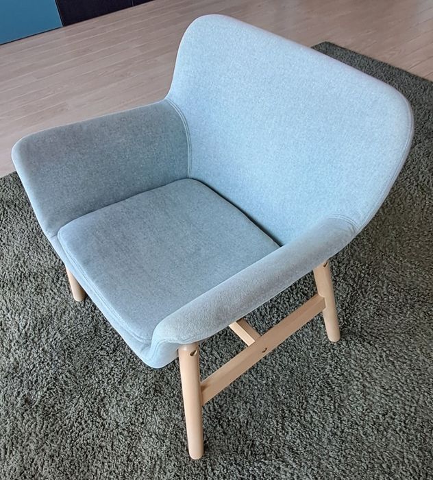 Poltrona VEDBO Ikea, Gunnared Verde Claro como Nova