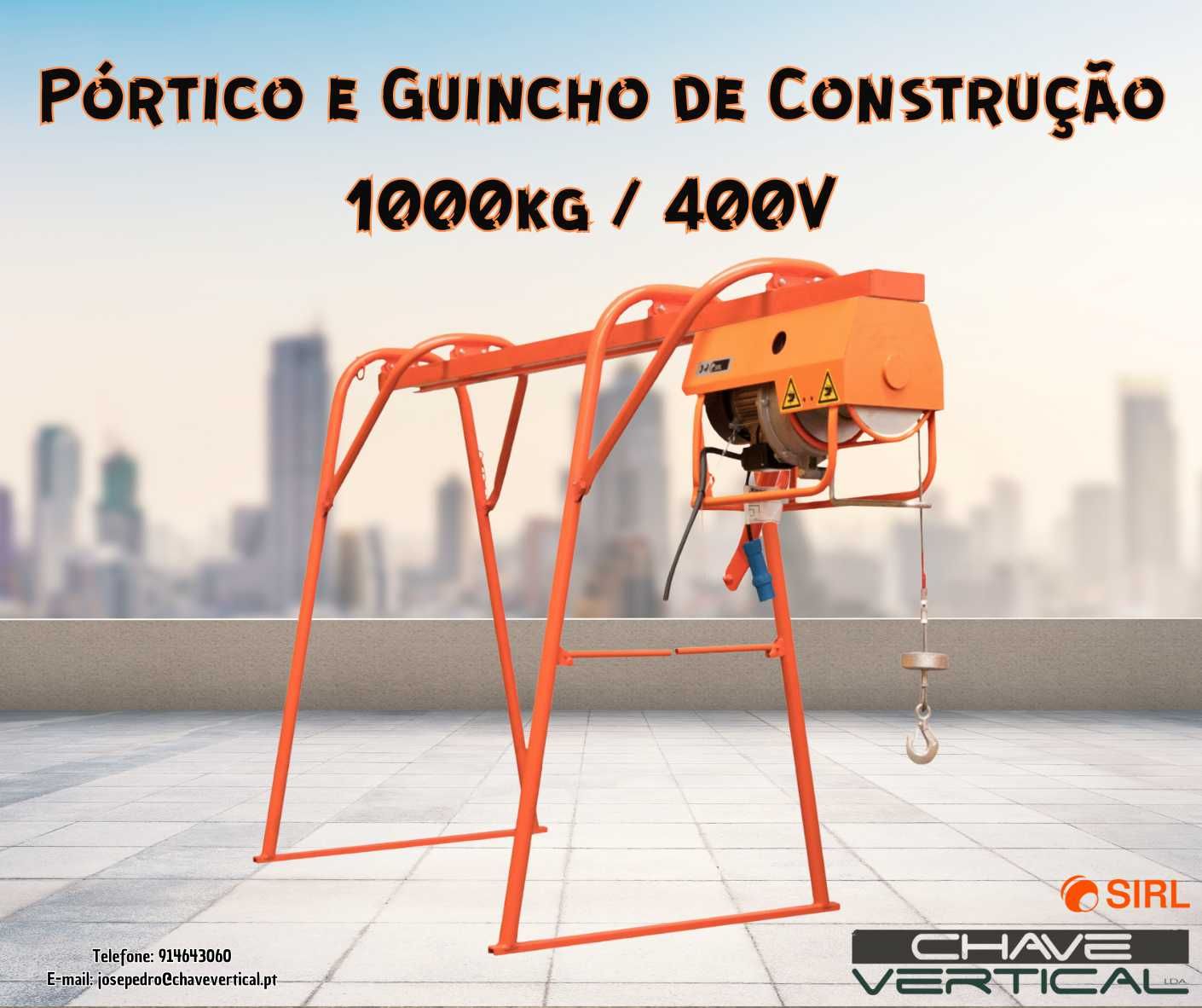 Pórtico e Guincho de Construção 1000kg 400V      JR19