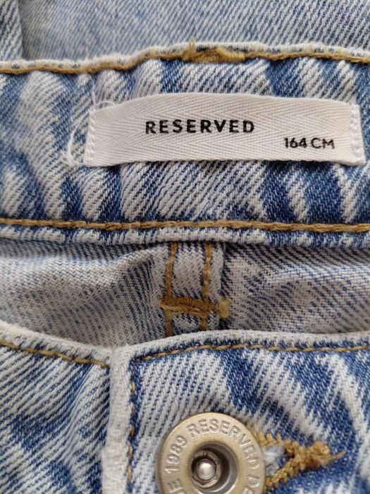 Spodnie jeans  Barrel rozm. 164 firm Resserved