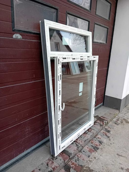 Nowe okno jednoskrzydłowe z nadstawką witryną 115x179 DOWÓZ CAŁY KRAJ