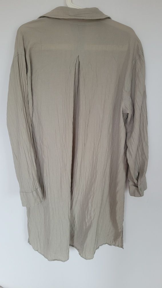 H&M sukienka  muslinowa koszulowa M