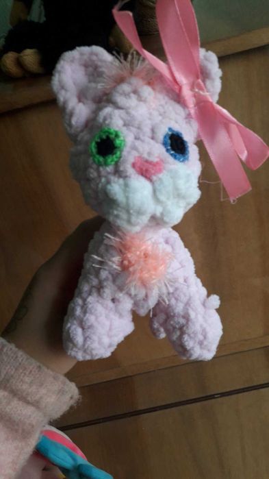 Мягкая игрушка | Котёночек | Плюшевая | Вязаная | Handmade | Новый Год