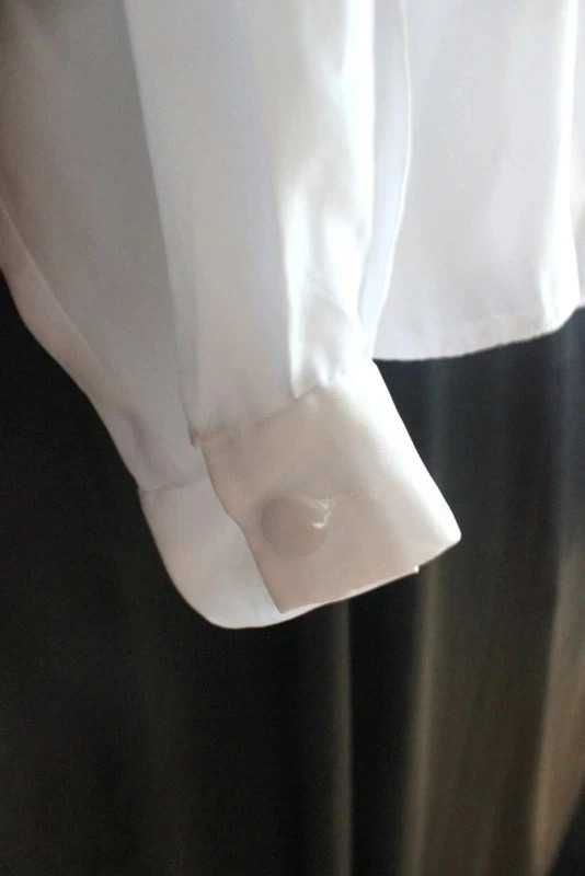 Biała koszula elegancka vintage retro plus size