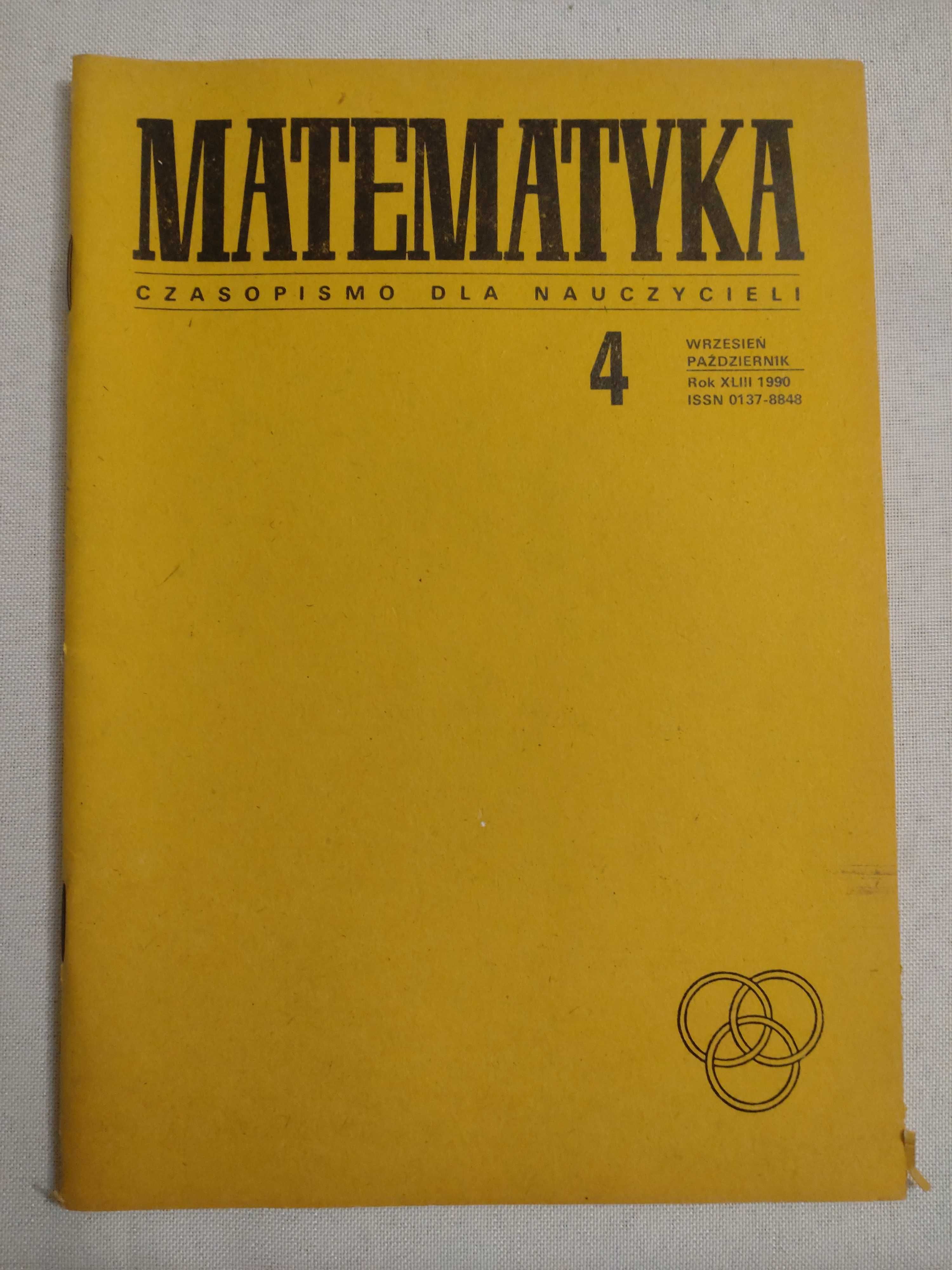 Czasopismo dla nauczycieli - matematyka 1990