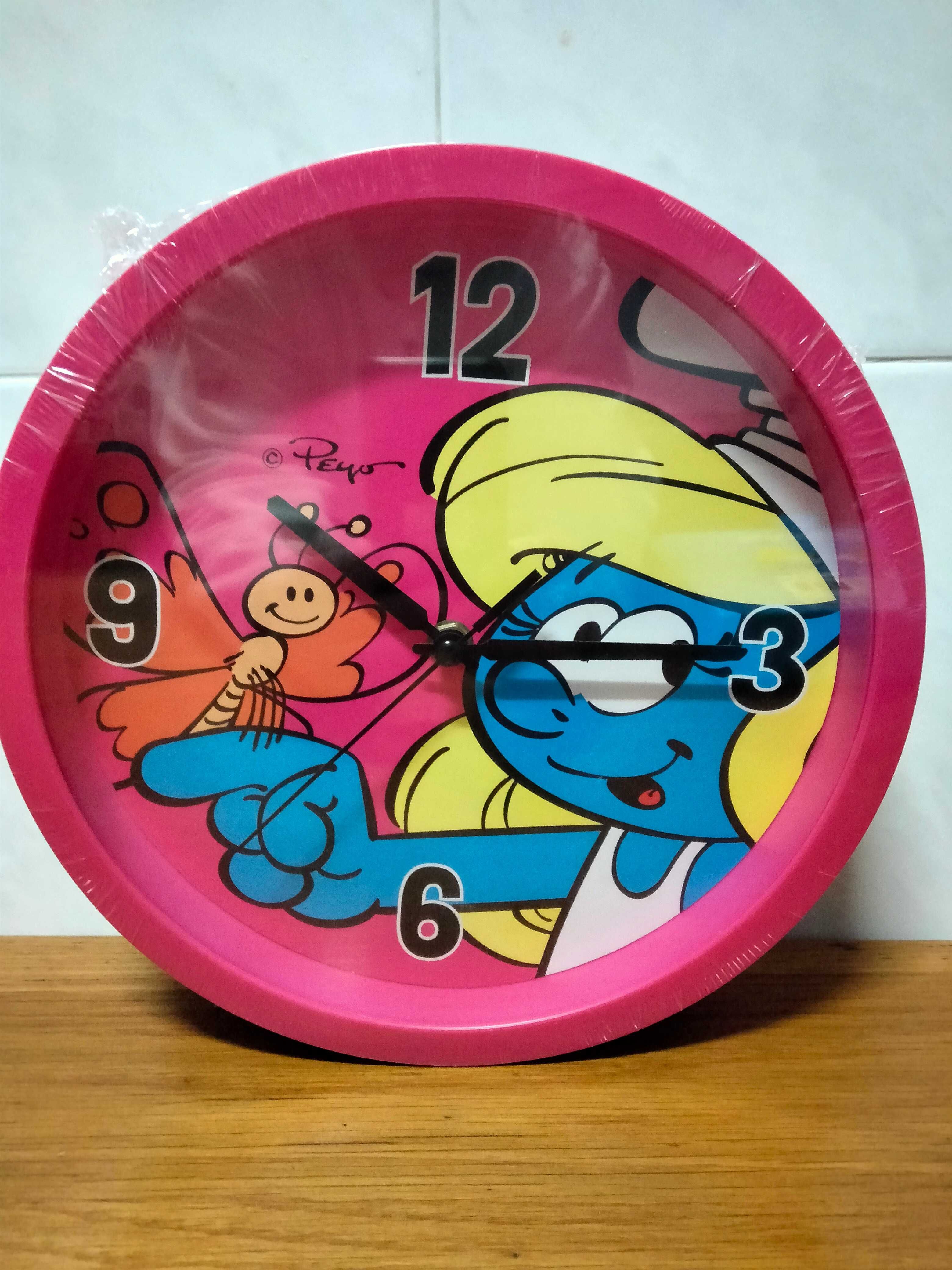 Relógio de parede Smurfs