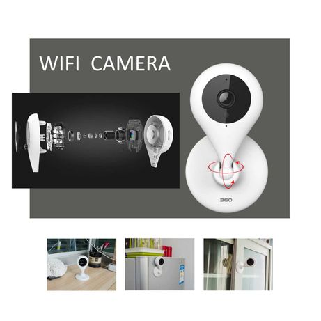 Camara IP Wifi Segurança Night Camera Wireless Android Iphone 360eye