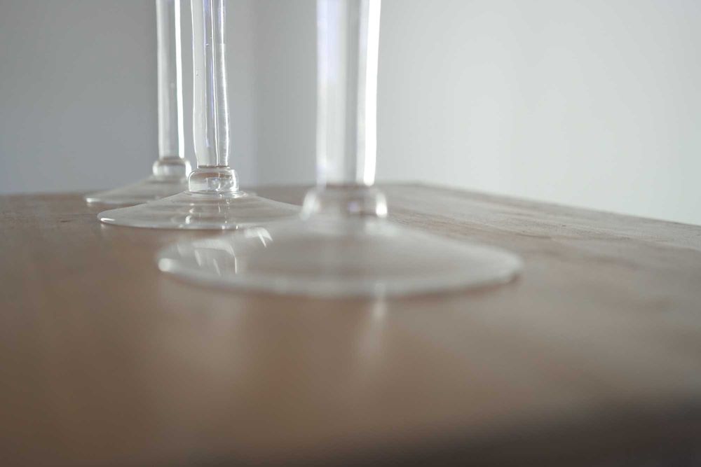 3 Castiçais em Vidro