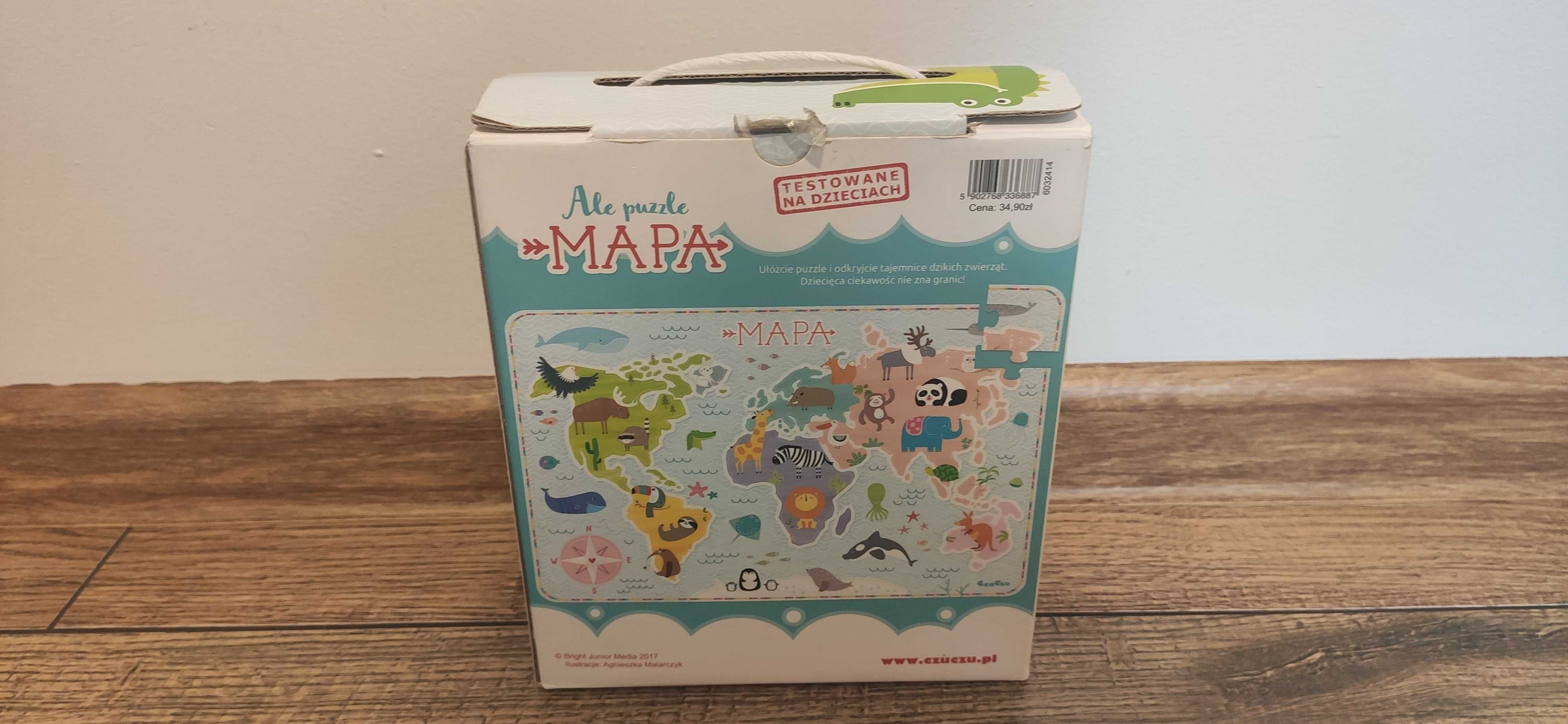 Czuczu puzzle mapa świata 3+
