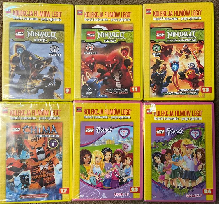 Nowe Filmy z Kolekcja Filmów Lego Ninjago Chima Friends