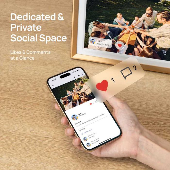 Цифрова фоторамка Arzopa D10 10.1" Champagne Gold Digital Photo Frame