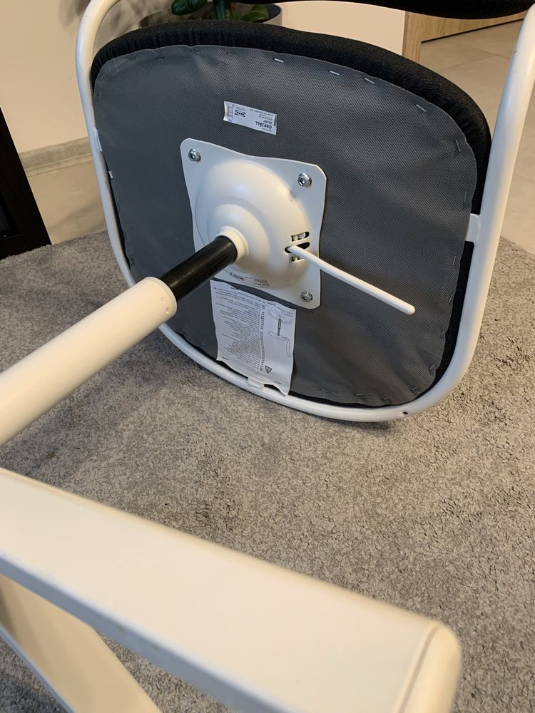 Krzesło obrotowe IKEA, biały/ciemnoszary