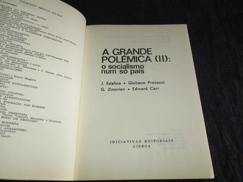 Livro A Grande Polémica (II) O Socialismo num só país