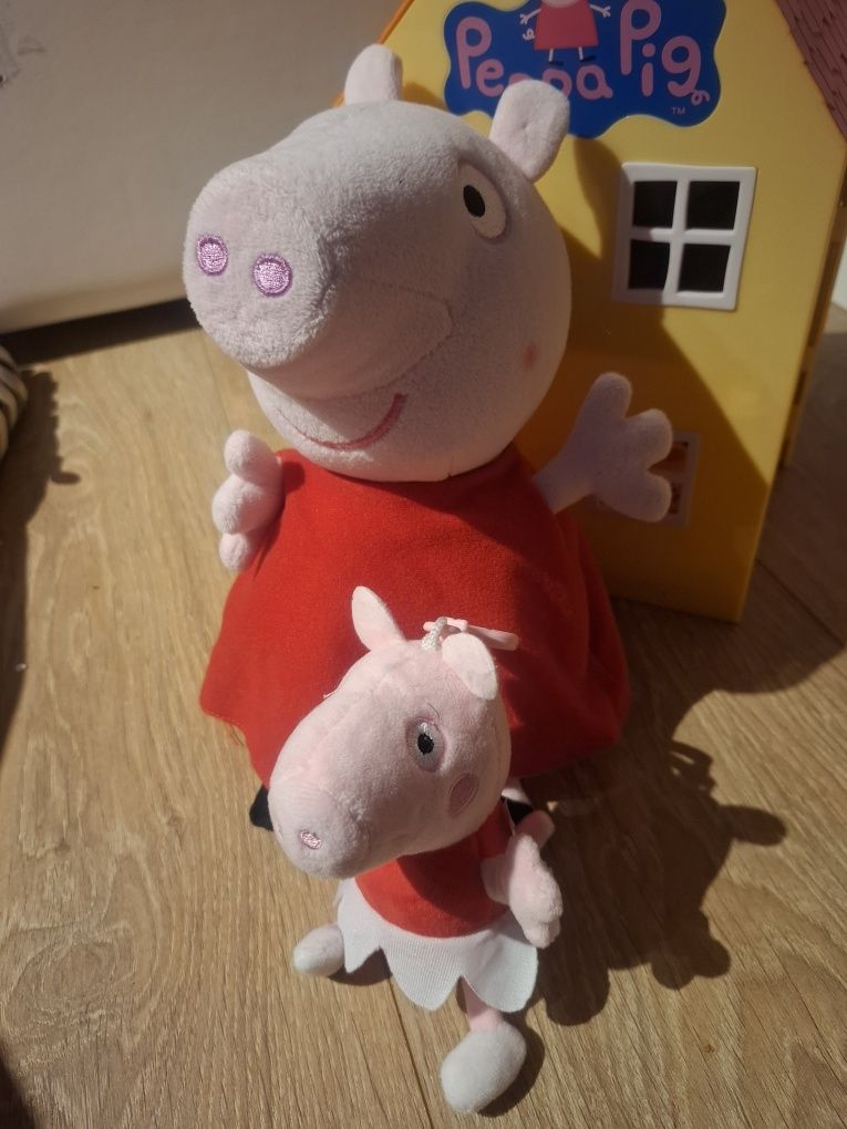 Świnka Peppa komplet pluszaki