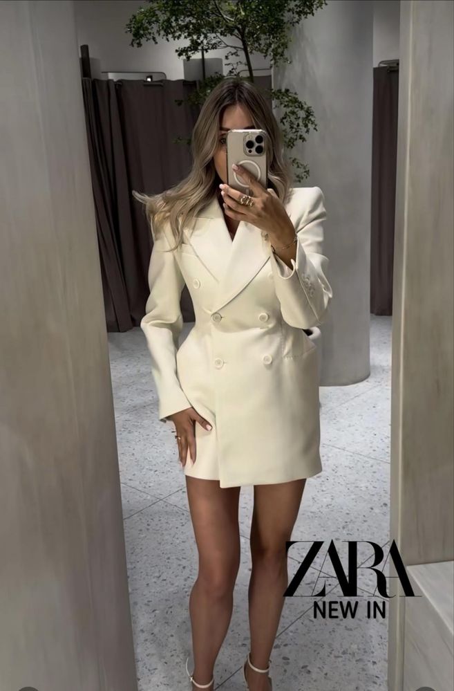 Viralowa sukienka marynarka zara