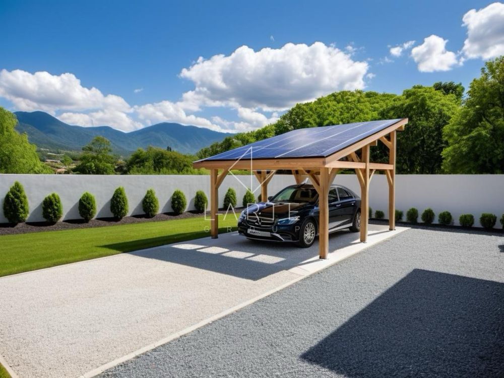 MONTE I Wiata garażowa carport jednostanowiskowa fotowoltaika