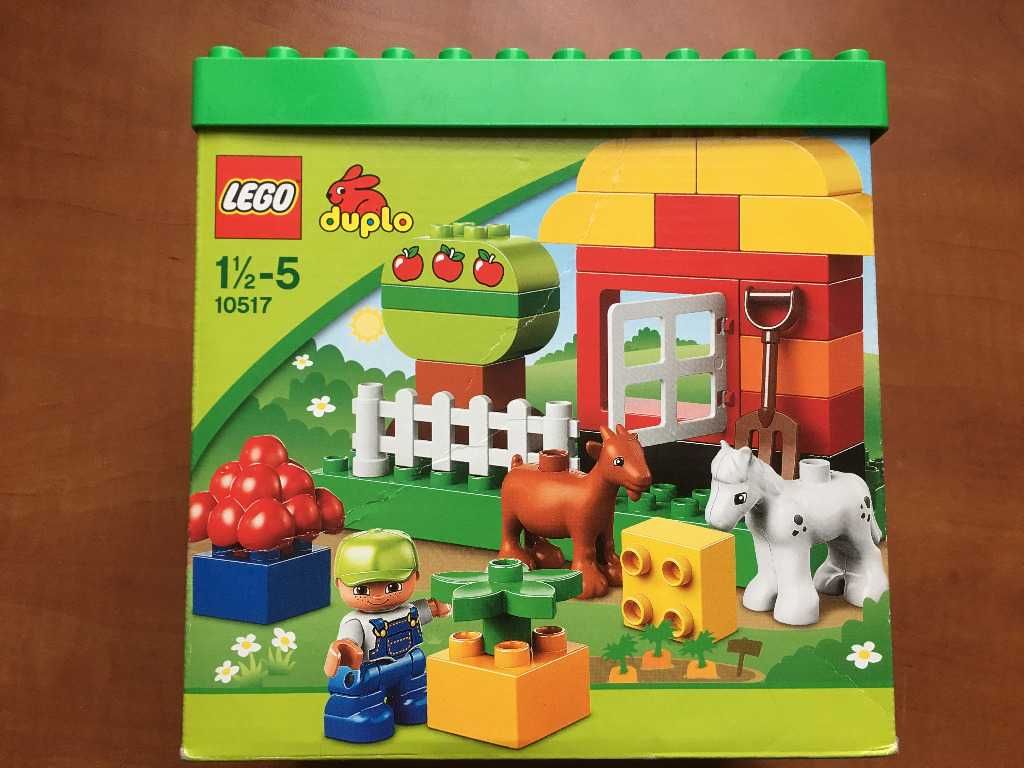 Duży zestaw Lego Duplo - 3 zestawy- pociąg, ogród i farma