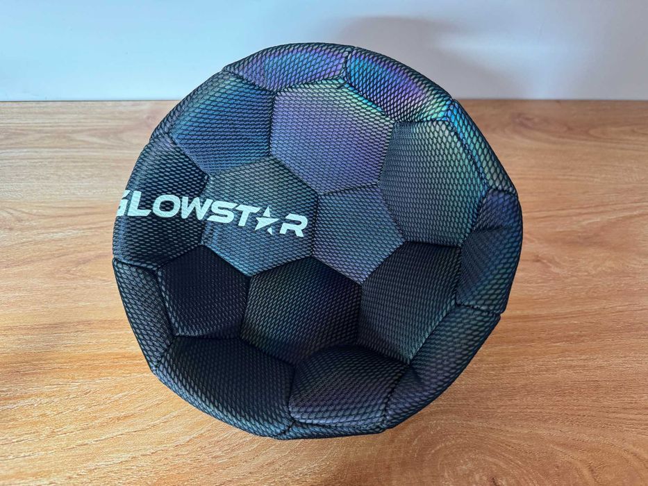 Piłka nożna holograficzna odblaskowa, rozmiar 5 trening i zabawa