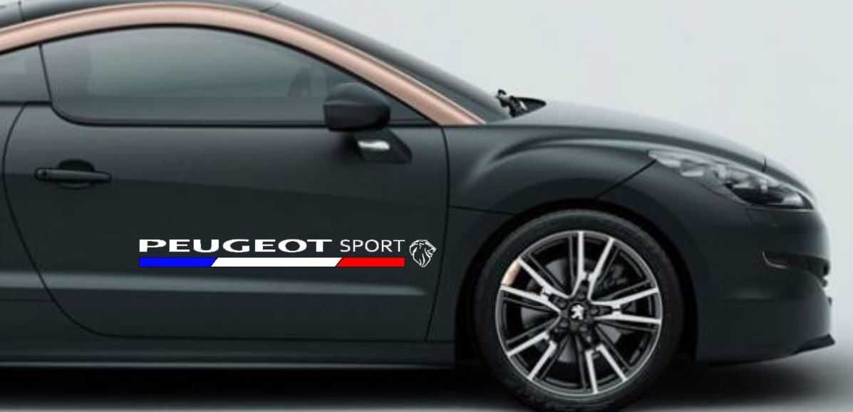 2 Autocolantes Peugeot Sport várias cores